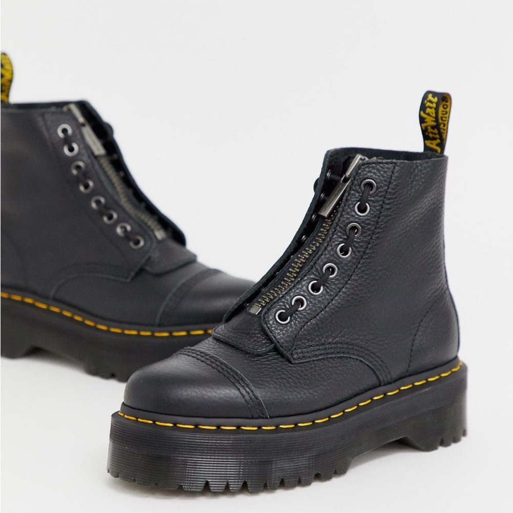 Doc Martens black platform boots